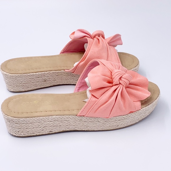 Knotted open toe mule espadrille sandal - Picture 3 of 8